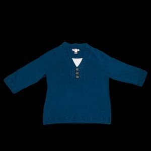 Adorable Blue Knit Sweater